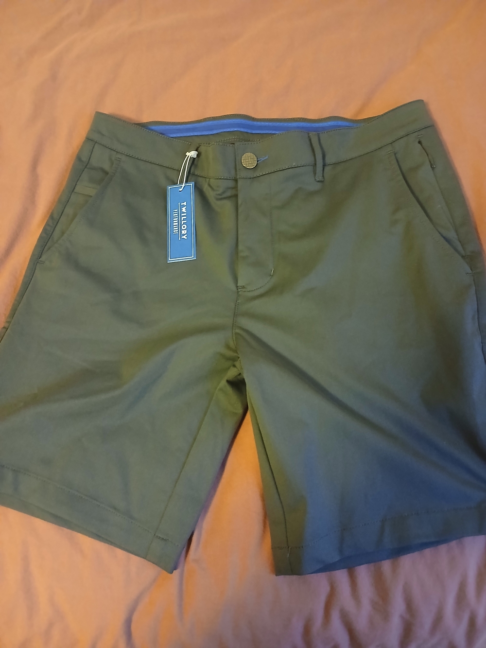 Twillory Men's Olive Hybrid Shorts